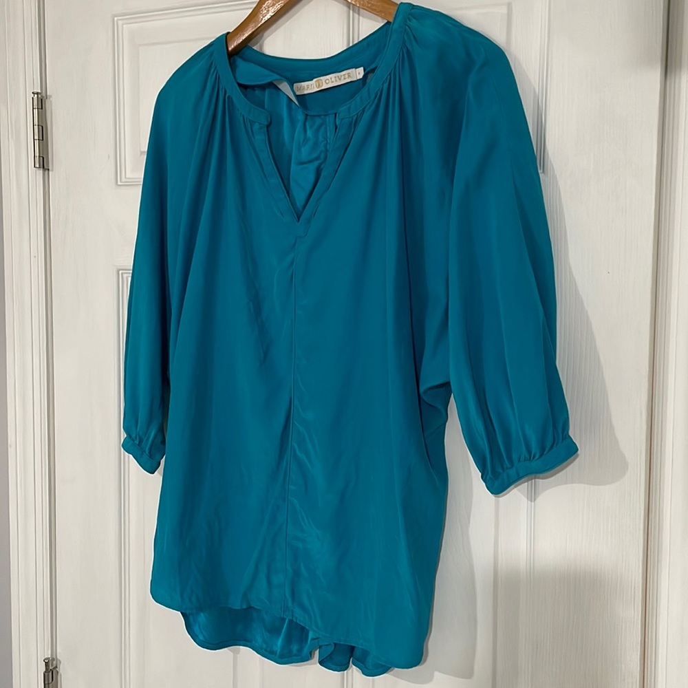 Marie Oliver Silk Blouse Size Small